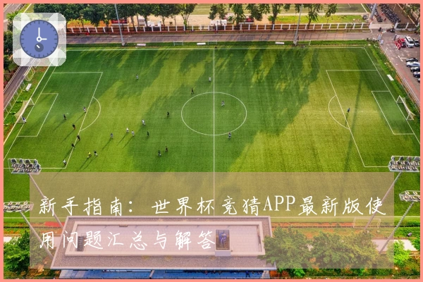 新手指南：世界杯竞猜APP最新版使用问题汇总与解答